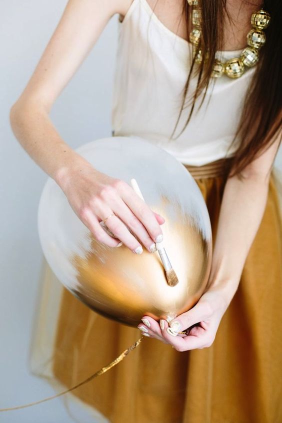 goud-dip-kerstmis-balonnen