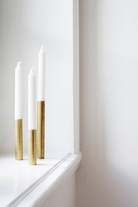 goud-dip-kerstmis-kaarsen