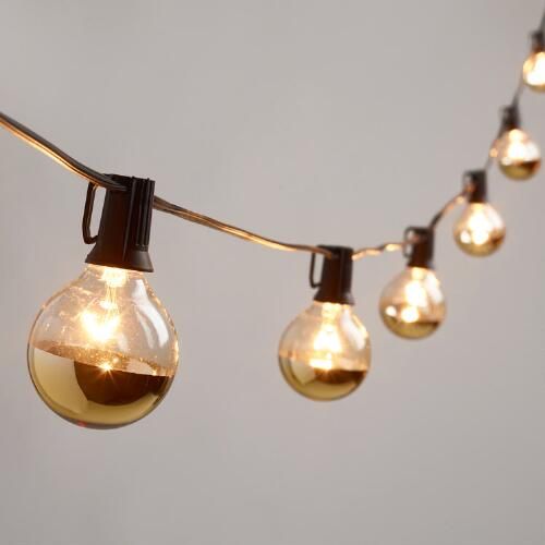 goud-dip-kerstmis-lampen