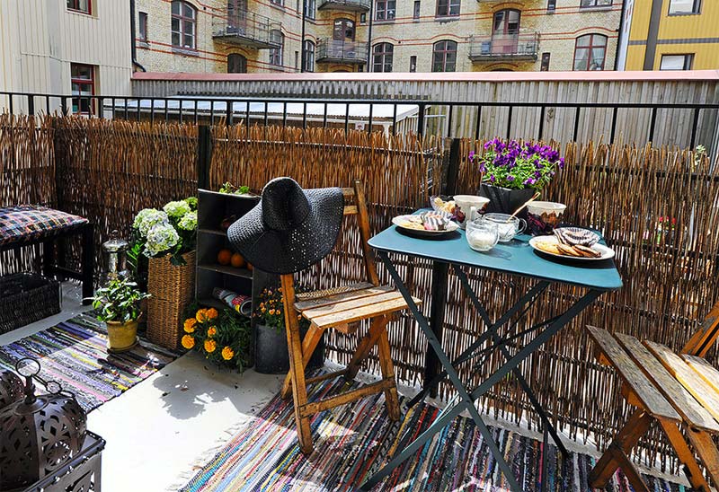 balkon ideeen balkonscherm rieten matten balkon ideeen balkonscherm rieten matten