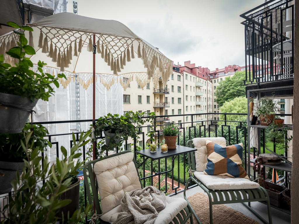 balkon inrichten inklapbare tafel