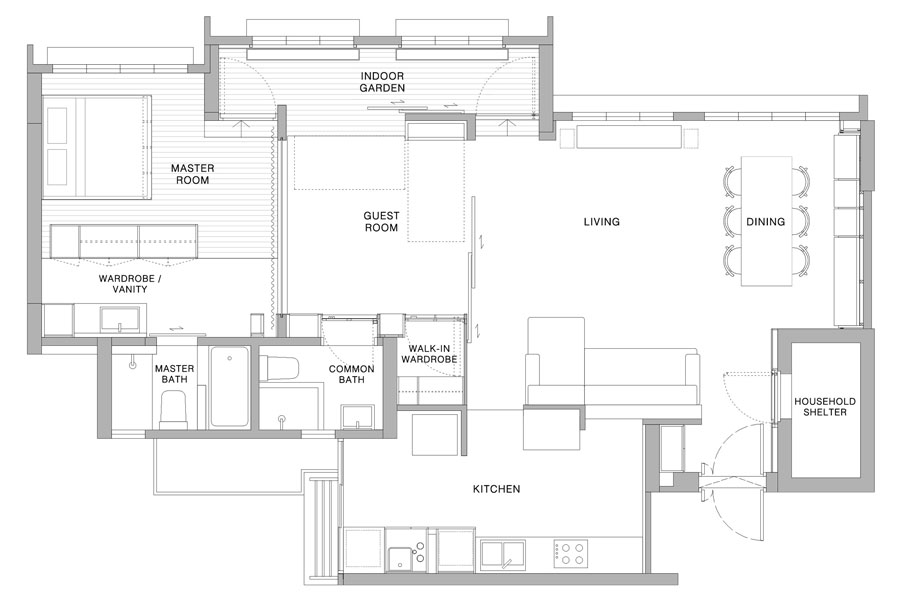 Binnenkijken in het super mooie appartement van architect Liting Lee Binnenkijken in het super mooie appartement van architect Liting Lee