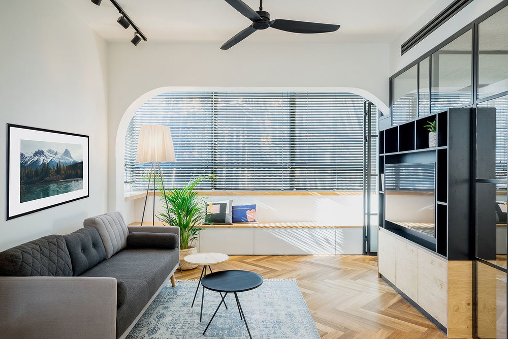 Dit kleine appartement van 53m2 is ingericht met een inspirerend, praktisch en mooi interieurontwerp!