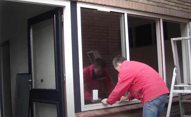 dubbel glas vastzetten dubbel glas vastzetten