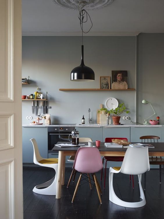 gekleurde-eetkamerstoelen-keuken gekleurde-eetkamerstoelen-keuken