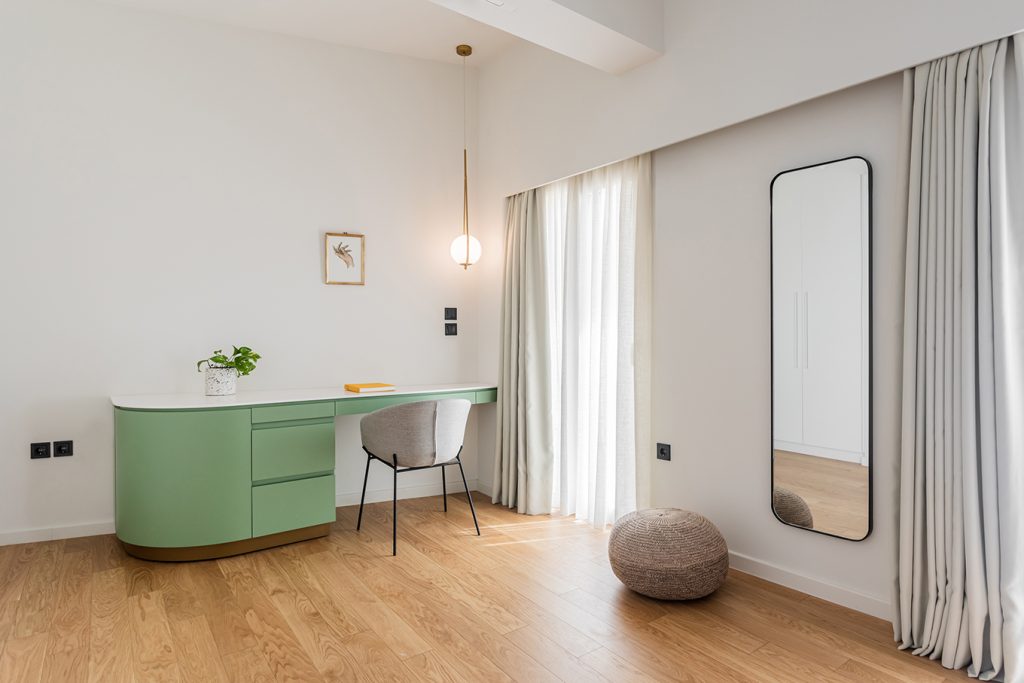 groen bureau op maat moderne slaapkamer groen bureau op maat moderne slaapkamer