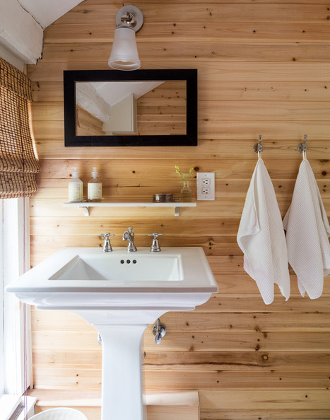 houten badkamer