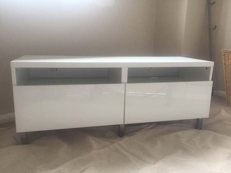 IKEA hack Besta tv meubel kalkverf