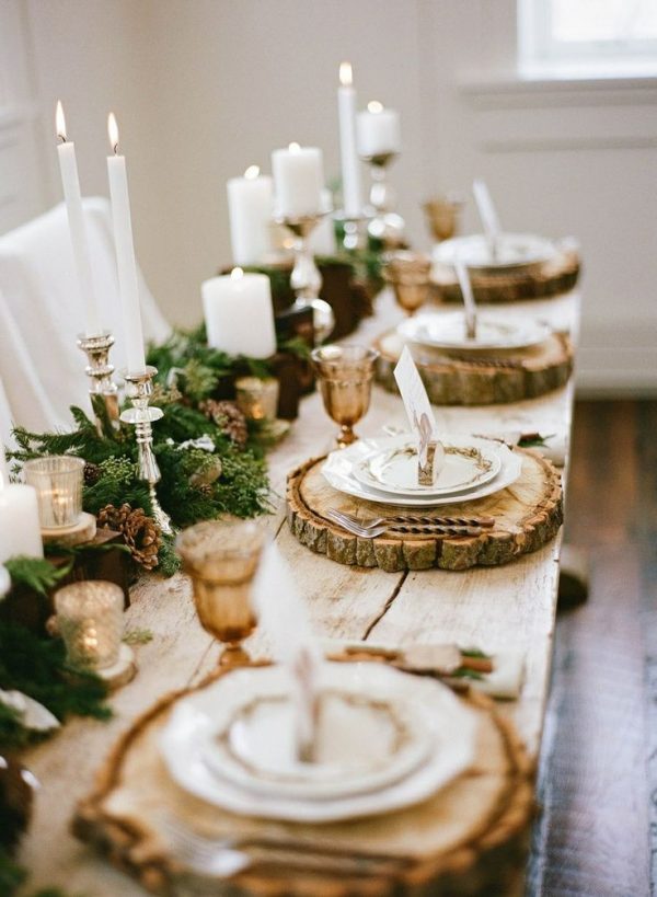 kerst tafel decoratie