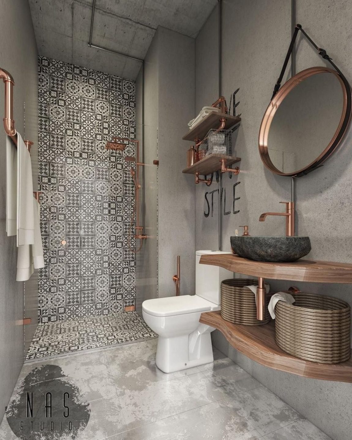12x Koper in badkamer - THESTYLEBOX