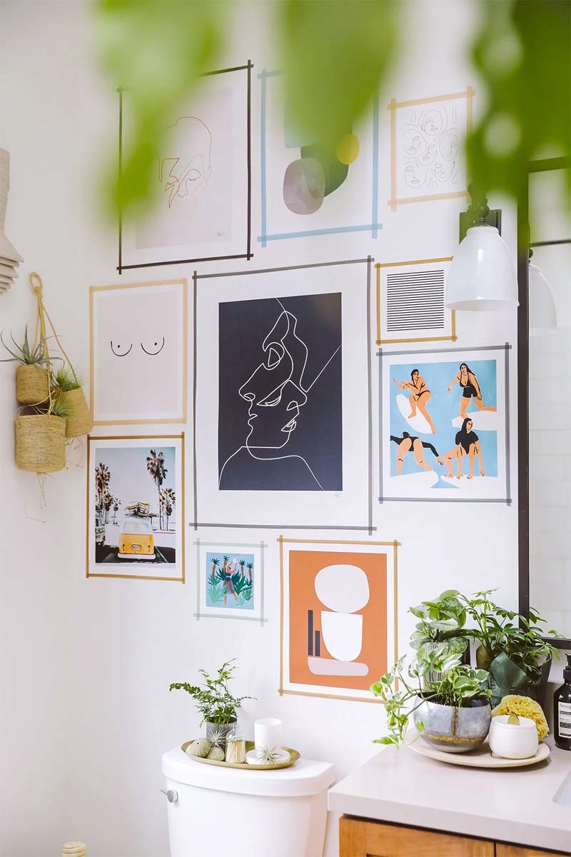 kunst ophangen zonder boren washi tape kunst ophangen zonder boren washi tape