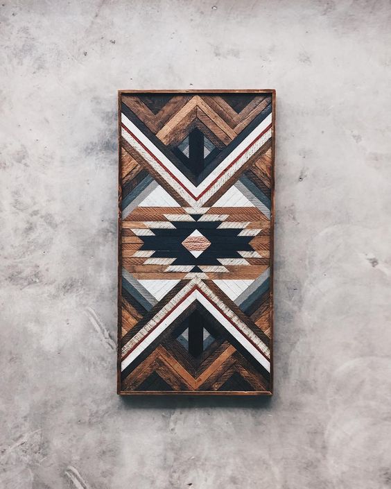 Houten wanddecoratie