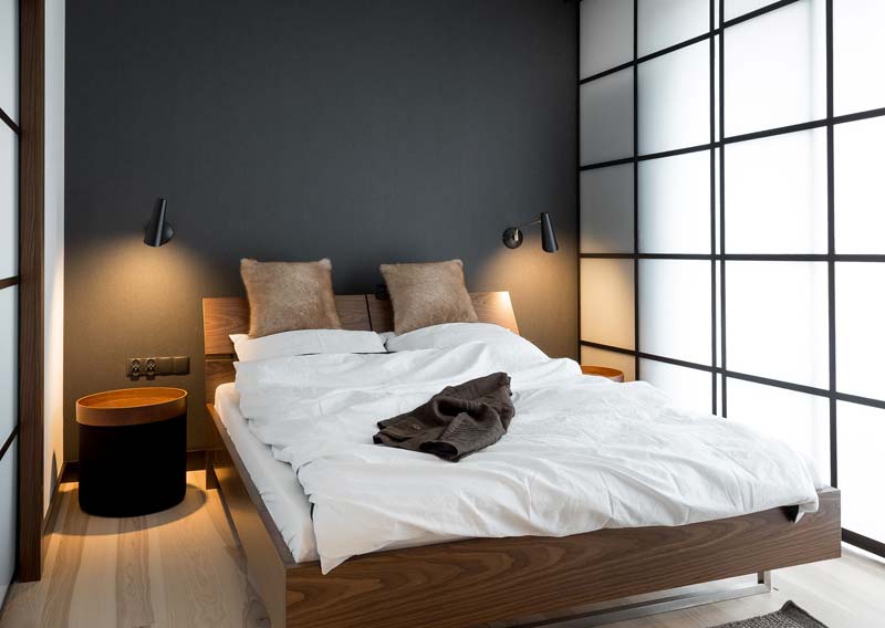 moderne japanse slaapkamer