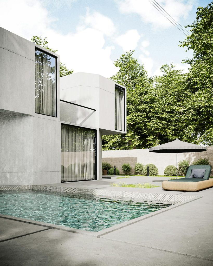 mooie grote raampartijen woning