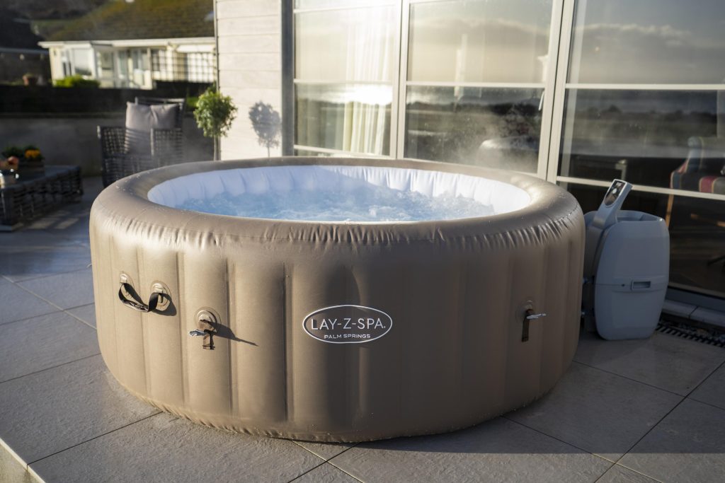 opblaasbare jacuzzi dakterras