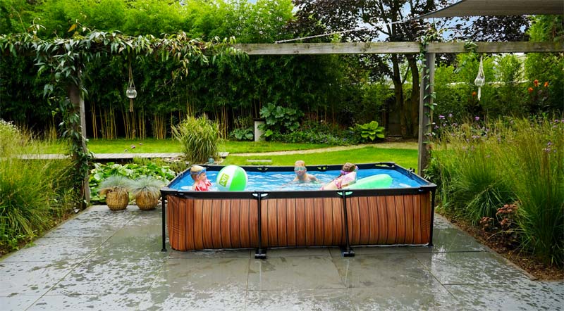 Een opzetzwembad is een musthave in een kindvriendelijke tuin!