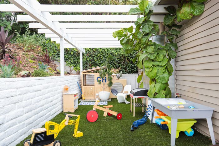 Speelhoek in tuin Speelhoek in tuin
