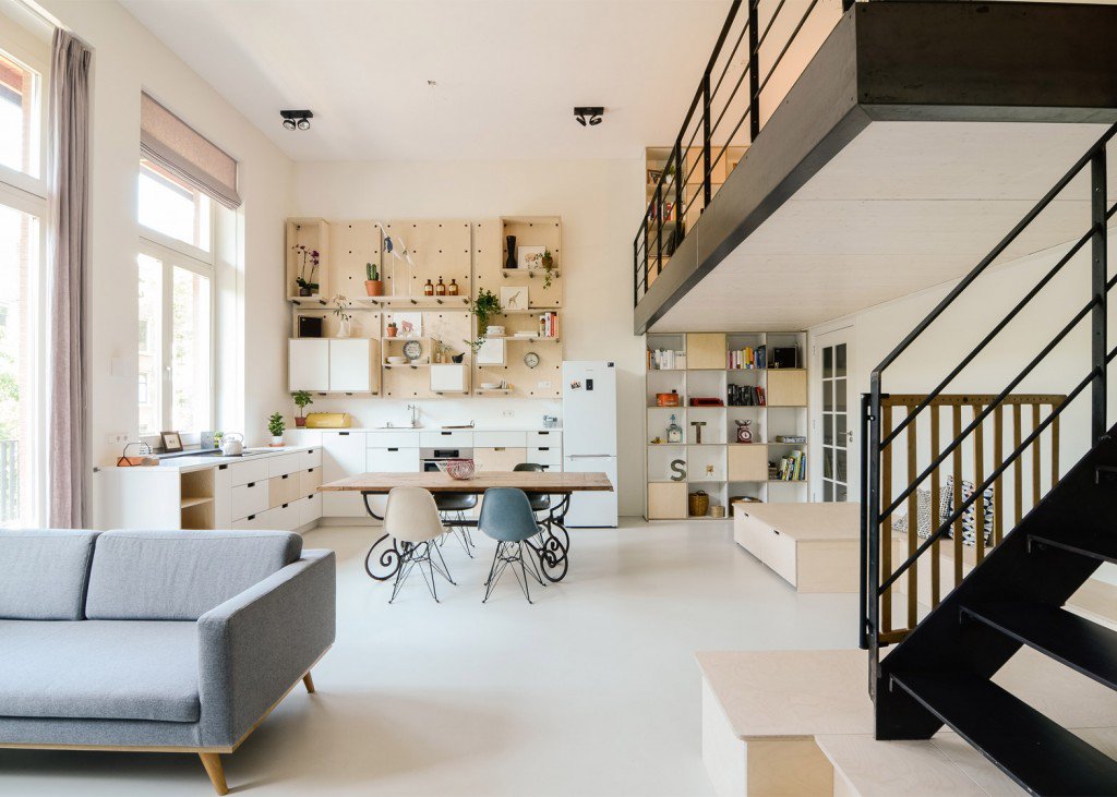 Speelhoekje onder mezzanine Speelhoekje onder mezzanine