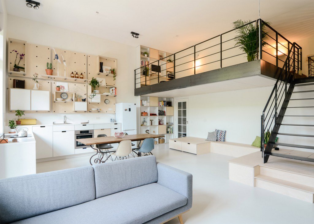 Speelhoekje onder mezzanine Speelhoekje onder mezzanine