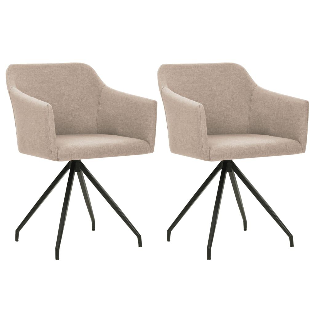 vidaxl eetkamerstoelen draaibaar taupe vidaxl eetkamerstoelen draaibaar taupe