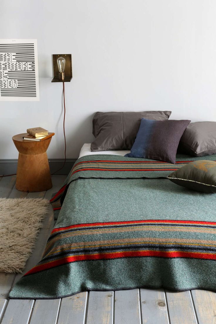 Vintage plaid over het bed - THESTYLEBOX