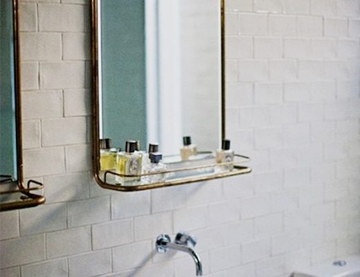 vintage spiegel badkamer