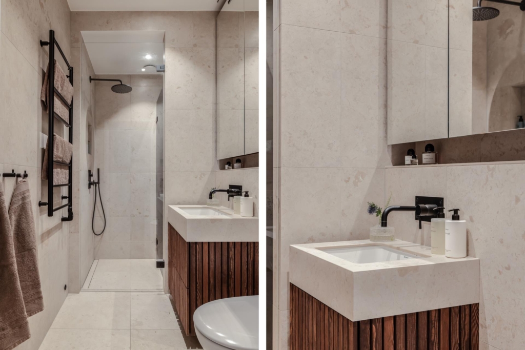 Washok in kleine chique badkamer
