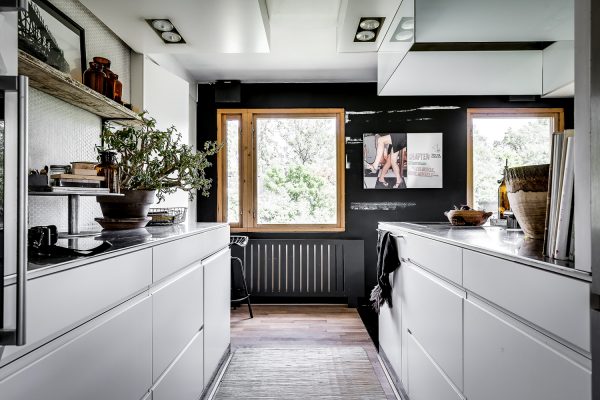 zwart wit keuken