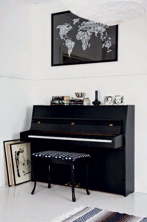 zwarte piano